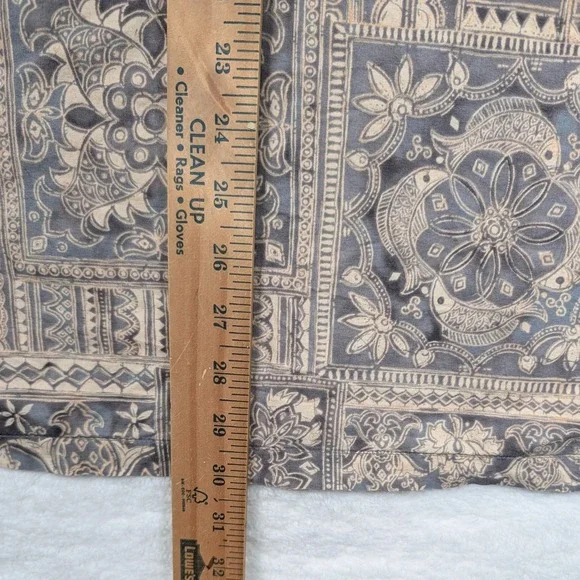 Tori Richard Polo Shirt Mens XL Hawaiian Geometric Tiki Resort Beach USA Made - Picture 4 of 7